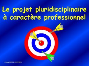 Projet pluridisciplinaire définition