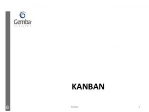 KANBAN Kanban 1 Sobre o Kanban Kahn carto