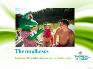 Thermalkesov Ponuka pre Regionlne zdruenia miest a obc