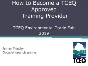 Tceq approved training courses