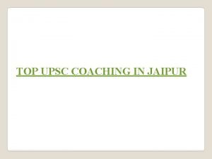 Top ias coaching in jaipur