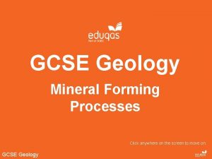 Gcse geology