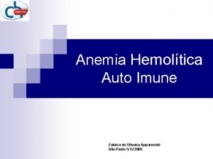 Anemias hemolíticas
