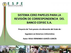 Banco cofiec