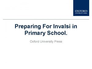 Oxford premium invalsi