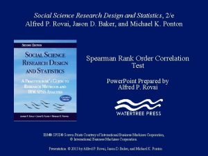 Social Science Research Design and Statistics 2e Alfred