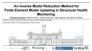 An Inverse Model Reduction Method for Finite Element