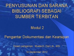 Bibliografi indonesiana