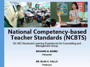 National competency-based teacher standards