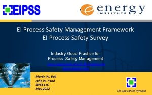 Process safety framework