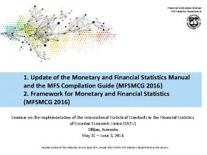 Imf financial statistics