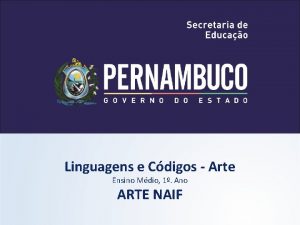 Linguagens e Cdigos Arte Ensino Mdio 1 Ano