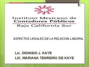 1 26112020 ASPECTOS LEGALES DE LA RELACION LABORAL