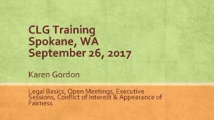 CLG Training Spokane WA September 26 2017 Karen