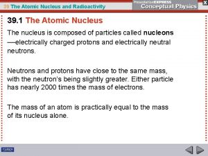 Atoms and radioactivity