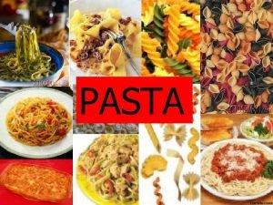 Objectives in cooking pasta