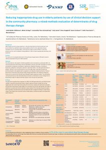 Reducing inappropriate drug use in elderly patients by