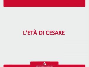 LET DI CESARE Let di Cesare Per et