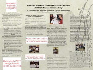 Reformed teaching observation protocol