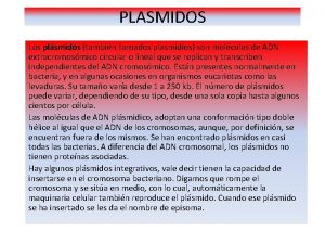 Plasmidios