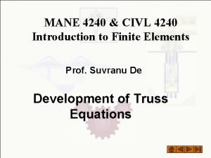 Direction cosines of truss element 2 are
