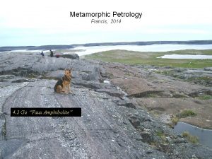 Metamorphic Petrology Francis 2014 4 3 Ga Faux