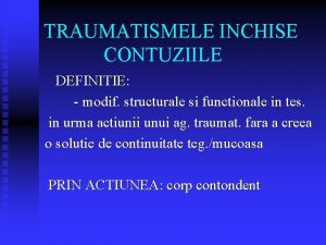 Contuzie dex