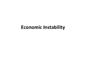 Chapter 13 economic instability