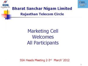 Bharat Sanchar Nigam Limited Rajasthan Telecom Circle Marketing