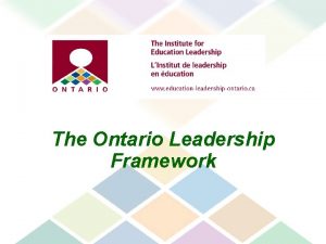 Olf personal leadership resources