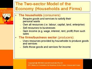 Assumption of two sector model