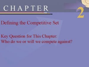 Define competitive set