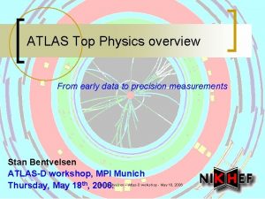 ATLAS Top Physics overview From early data to