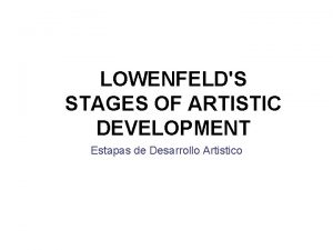 Lowenfeld's stages of artistic development