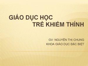 GIO DC HC TR KHIM THNH GV NGUYN