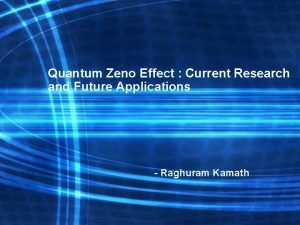 Quantum zeno effect