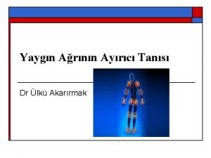 Yaygn Arnn Ayrc Tans Dr lk Akarrmak Ak