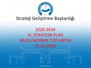 Strateji Gelitirme Bakanl 2020 2024 III STRATEJK PLAN