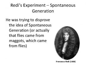 Redi's experiment