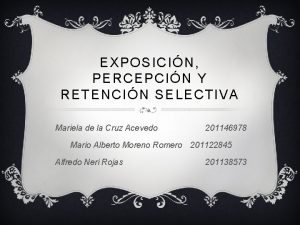 Exposicion selectiva