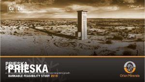 ASXJSE ORN PRIESKA PROJECT A strong foundation for