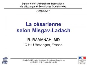 Diplme Inter Universitaire International de Mcanique et Techniques