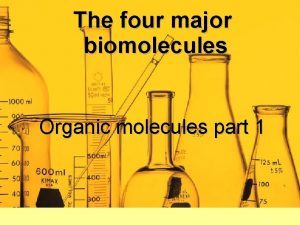 Four major biomolecules