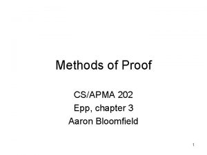 Constructive proof vs non constructive Constructive proof vs non constructive