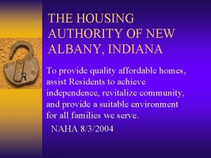 New albany indiana housing authority
