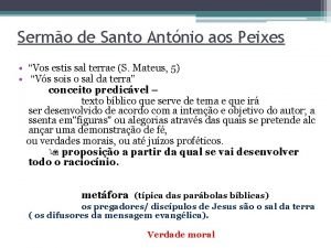 Sermo de Santo Antnio aos Peixes Vos estis