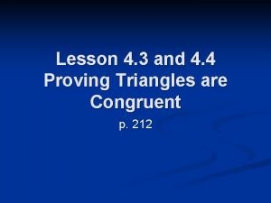 Right triangle congruence theorem