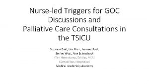 Goc palliative care