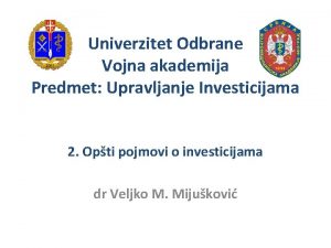 Univerzitet odbrane vojna akademija