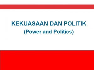 Organizational power adalah